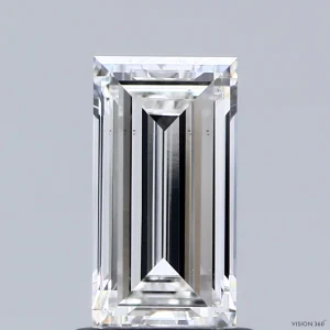CC-BA-107-EX-E-VS1-NGS-05-73-A 1.07 Carat Baguette Lab Grown Diamond, Excellent Polish, E Color, VS1 Clarity