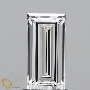 CC-BA-108-EX-E-VVS2-NGX-15-164-C 1.08 Carat Baguette Lab Grown Diamond, Excellent Polish, E Color, VVS2 Clarity