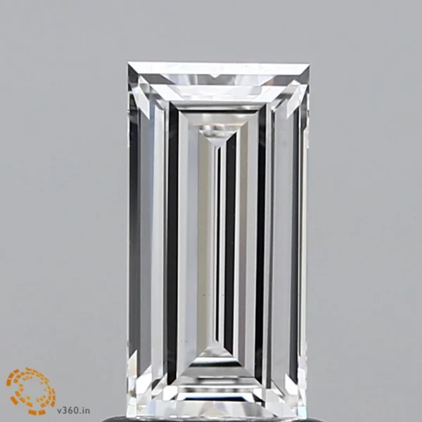 CC-BA-108-EX-E-VVS2-NGX-15-164-C 1.08 Carat Baguette Lab Grown Diamond, Excellent Polish, E Color, VVS2 Clarity