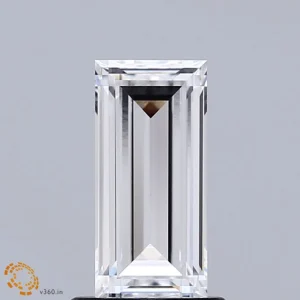 CC-BA-109-EX-D-VVS2-NGC-30-942 1.09 Carat Baguette Lab Grown Diamond, Excellent Polish, D Color, VVS2 Clarity