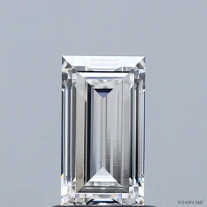 CC-BA-109-EX-E-VVS2-NGC-35-143 1.09 Carat Baguette Lab Grown Diamond, Excellent Polish, E Color, VVS2 Clarity