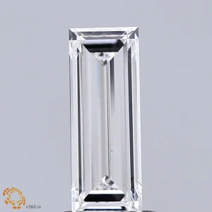 CC-BA-111-EX-D-VS1-NGS-04-319-A 1.11 Carat Baguette Lab Grown Diamond, Excellent Polish, D Color, VS1 Clarity