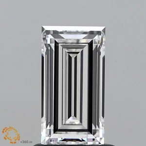 CC-BA-111-EX-E-VS2-LNGX-09-511 1.11 Carat Baguette Lab Grown Diamond, Excellent Polish, E Color, VS2 Clarity