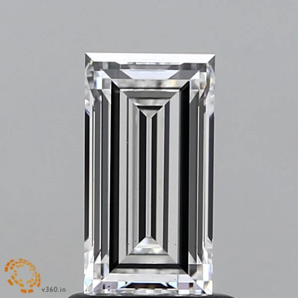 1.11 Carat Baguette Lab Grown Diamond, Excellent Polish, E Color, VS2 Clarity