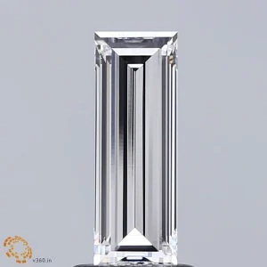 CC-BA-111-EX-E-VVS2-NGB-09-165-A 1.11 Carat Baguette Lab Grown Diamond, Excellent Polish, E Color, VVS2 Clarity