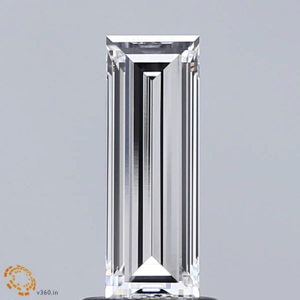 CC-BA-111-EX-E-VVS2-NGB-09-165-A 1.11 Carat Baguette Lab Grown Diamond, Excellent Polish, E Color, VVS2 Clarity
