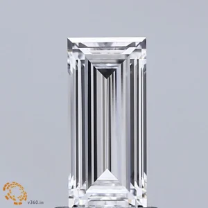 1.13 Carat Baguette Lab Grown Diamond, Excellent Polish, D Color, VVS2 Clarity