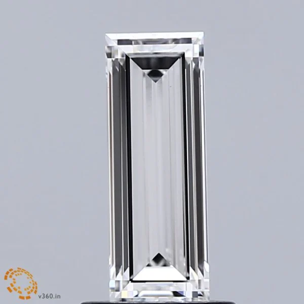 1.17 Carat Baguette Lab Grown Diamond, Excellent Polish, E Color, VVS2 Clarity
