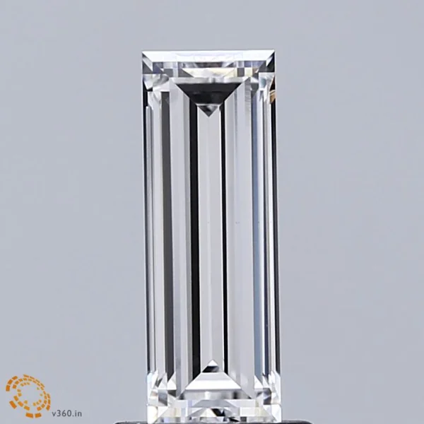 1.20 Carat Baguette Lab Grown Diamond, Excellent Polish, E Color, VVS2 Clarity