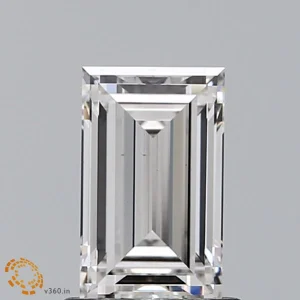1.26 Carat Baguette Lab Grown Diamond, Excellent Polish, G Color, VS1 Clarity