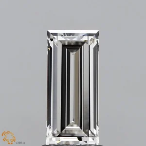 1.52 Carat Baguette Lab Grown Diamond, Excellent Polish, H Color, VS1 Clarity