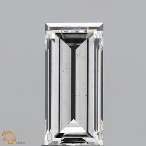 2.04 Carat Baguette Lab Grown Diamond, Excellent Polish, G Color, VS2 Clarity