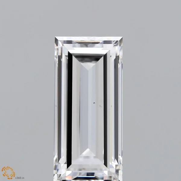 4.04 Carat Baguette Lab Grown Diamond, Excellent Polish, E Color, VS1 Clarity