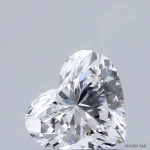 CC-HE-032-VG-E-VVS2-NGD-18-112-B 0.32 Carat Heart Lab Grown Diamond, Very Good Polish, E Color, VVS2 Clarity