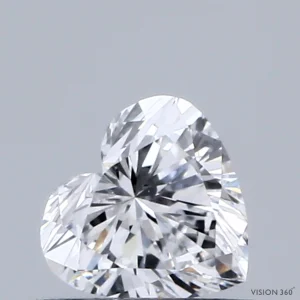 CC-HE-039-VG-D-VVS2-NGB-31-351-B 0.39 Carat Heart Lab Grown Diamond, Very Good Polish, D Color, VVS2 Clarity