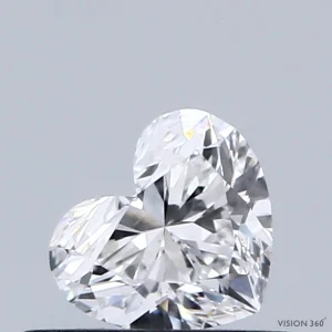 CC-HE-040-EX-D-VS1-NGC-26-104-A 0.40 Carat Heart Lab Grown Diamond, Excellent Polish, D Color, VS1 Clarity