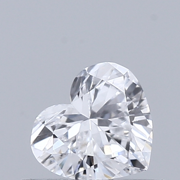 0.41 Carat Heart Lab Grown Diamond, Very Good Polish, E Color, VVS2 Clarity