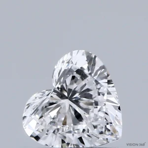 CC-HE-049-VG-D-VVS2-NGB-31-387-C 0.49 Carat Heart Lab Grown Diamond, Very Good Polish, D Color, VVS2 Clarity
