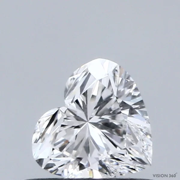 CC-HE-050-VG-D-VS1-NGB-24-182-B 0.50 Carat Heart Lab Grown Diamond, Very Good Polish, D Color, VS1 Clarity