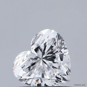CC-HE-051-EX-D-VVS1-NGB-29-226-B 0.51 Carat Heart Lab Grown Diamond, Excellent Polish, D Color, VVS1 Clarity