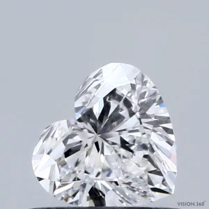 CC-HE-054-VG-D-VVS1-NGD-20-17-C 0.54 Carat Heart Lab Grown Diamond, Very Good Polish, D Color, VVS1 Clarity