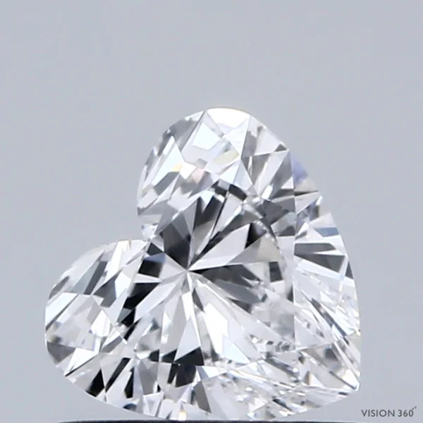 CC-HE-065-EX-D-VVS2-NGS-03-687-A 0.65 Carat Heart Lab Grown Diamond, Excellent Polish, D Color, VVS2 Clarity