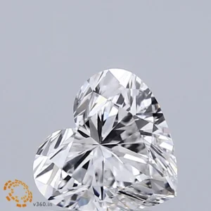 CC-HE-096-VG-E-VVS2-NGB-12-403-B 0.96 Carat Heart Lab Grown Diamond, Very Good Polish, E Color, VVS2 Clarity