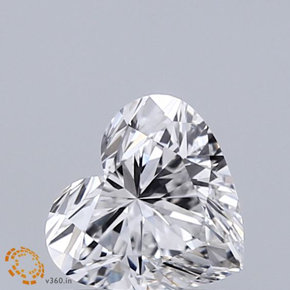 0.96 Carat Heart Lab Grown Diamond, Very Good Polish, E Color, VVS2 Clarity