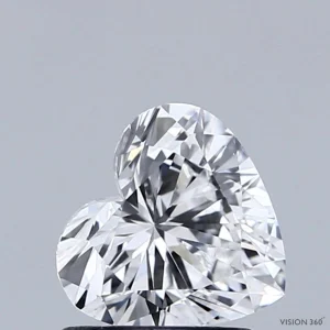 CC-HE-097-VG-D-VS1-NGS-05-728-A 0.97 Carat Heart Lab Grown Diamond, Very Good Polish, D Color, VS1 Clarity