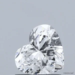 CC-HE-101-EX-D-VS1-NGB-31-287-A 1.01 Carat Heart Lab Grown Diamond, Excellent Polish, D Color, VS1 Clarity