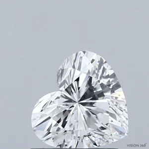 CC-HE-104-EX-D-VVS1-NGB-23-35-B 1.04 Carat Heart Lab Grown Diamond, Excellent Polish, D Color, VVS1 Clarity