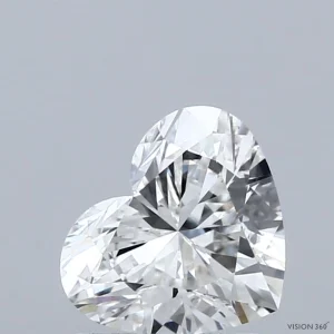 1.50 Carat Heart Lab Grown Diamond, Excellent Polish, F Color, VS1 Clarity