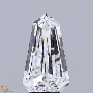 2.51 Carat Heptagonal Lab Grown Diamond, Excellent Polish, D Color, VS1 Clarity