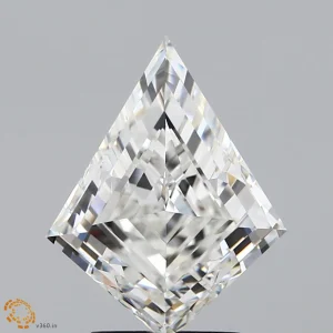 3.05 Carat Kite Lab Grown Diamond, Excellent Polish, F Color, VS1 Clarity