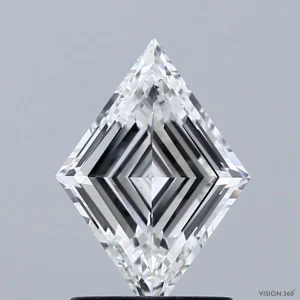 1.11 Carat Lozenge Lab Grown Diamond, Excellent Polish, E Color, VVS2 Clarity