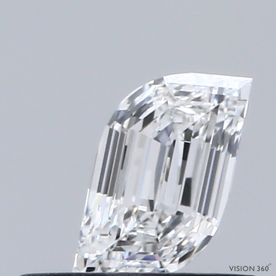 0.36 Carat Modified Leaf Step Cut Lab Grown Diamond, Excellent Polish, E Color, VS1 Clarity