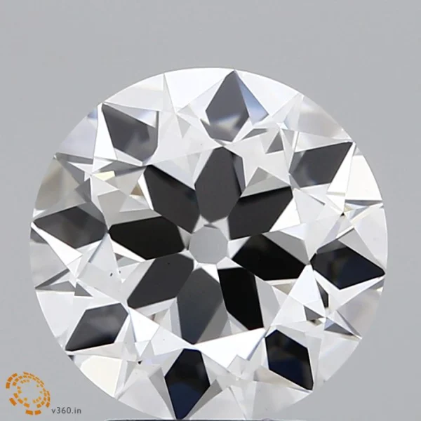 3.10 Carat Old European Cut Lab Grown Diamond, Excellent Polish, F Color, VS1 Clarity