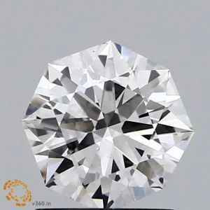 1.14 Carat Octagonal Modified Brilliant Lab Grown Diamond, Excellent Polish, G Color, VS1 Clarity