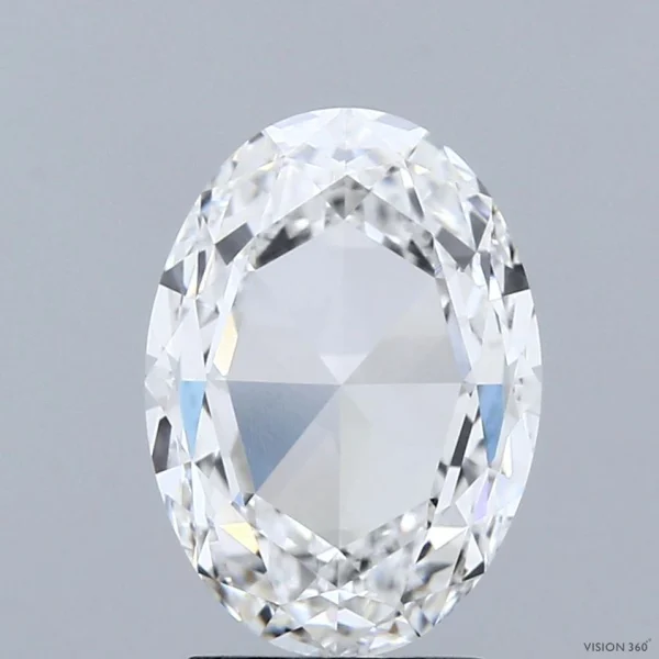 CC-OMC2-261-EX-E-VVS2-NGB-28-27 2.61 Carat Oval Mixed Cut Lab Grown Diamond, Excellent Polish, E Color, VVS2 Clarity