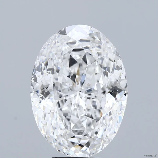 7.03 Carat Oval Mixed Cut Lab Grown Diamond, Excellent Polish, E Color, VVS2 Clarity