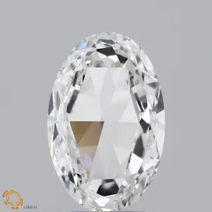 0.81 Carat Oval Rose Lab Grown Diamond, Very Good Polish, F Color, VS1 Clarity