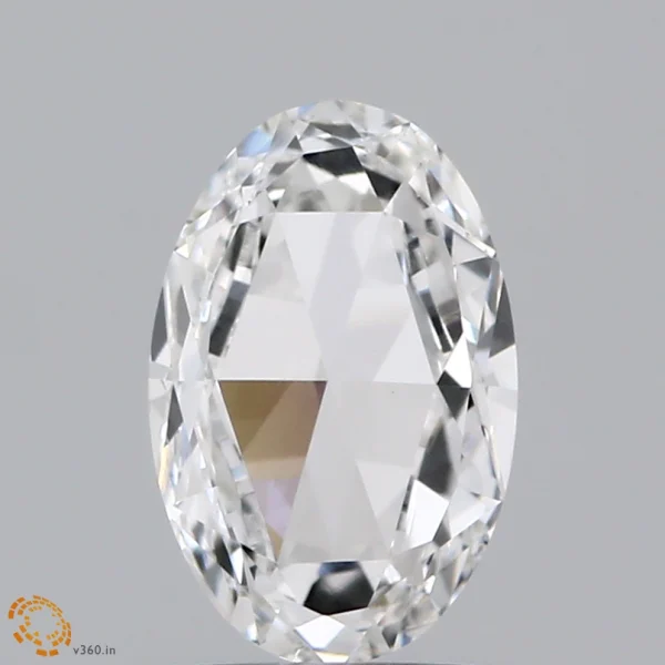 0.81 Carat Oval Rose Lab Grown Diamond, Very Good Polish, F Color, VS1 Clarity