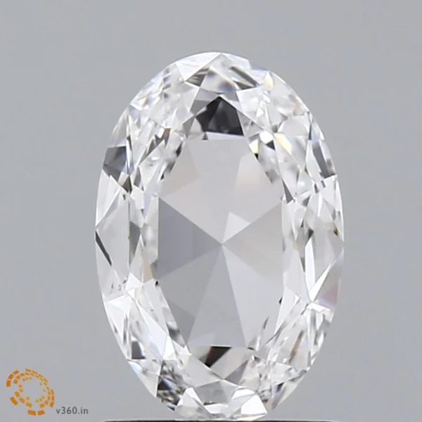 CC-OR-110-EX-E-VVS2-Nga-03-8-E 1.10 Carat Oval Rose Lab Grown Diamond, Excellent Polish, E Color, VVS2 Clarity