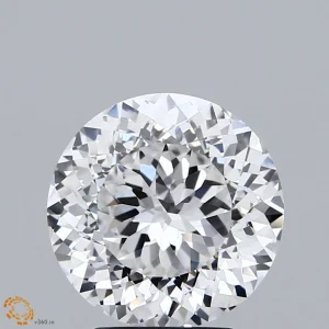 3.26 Carat Portuguese Cut Lab Grown Diamond, Excellent Polish, D Color, VVS2 Clarity