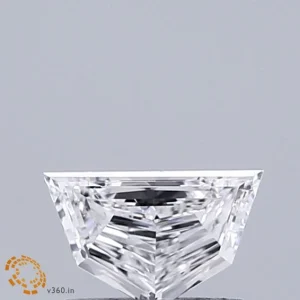 0.43 Carat Pentagon Step Cut Lab Grown Diamond, Very Good Polish, D Color, VVS1 Clarity