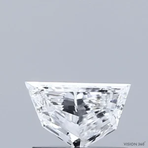 0.45 Carat Pentagon Step Cut Lab Grown Diamond, Very Good Polish, D Color, VS1 Clarity