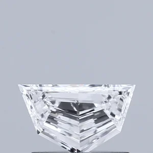 0.45 Carat Pentagon Step Cut Lab Grown Diamond, Very Good Polish, D Color, VVS2 Clarity