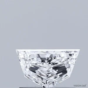 0.48 Carat Pentagon Step Cut Lab Grown Diamond, Excellent Polish, D Color, VVS2 Clarity