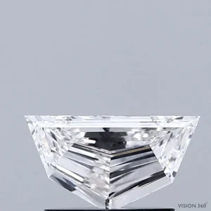 CC-PSC-056-VG-F-VVS2-NGB-09-166-A 0.56 Carat Pentagon Step Cut Lab Grown Diamond, Very Good Polish, F Color, VVS2 Clarity