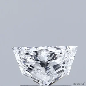 0.58 Carat Pentagon Step Cut Lab Grown Diamond, Very Good Polish, D Color, VS1 Clarity